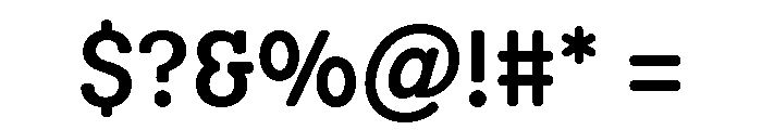 Scenery Medium Font OTHER CHARS