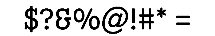 Scenery Regular Font OTHER CHARS