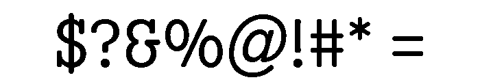 Scenery Semilight Font OTHER CHARS