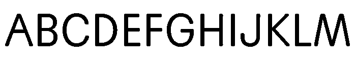 Scenery Semilight Font UPPERCASE