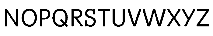 Scenery Semilight Font UPPERCASE