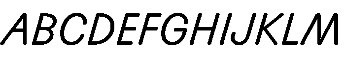 Scenery SemilightItalic Font UPPERCASE