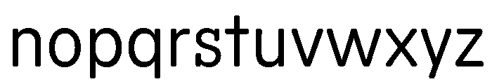 Scenery Semilight Font LOWERCASE