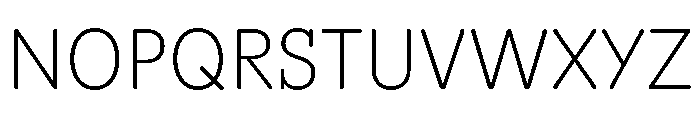 Scenery Thin Font UPPERCASE