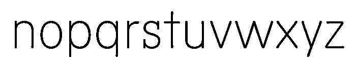 Scenery Thin Font LOWERCASE