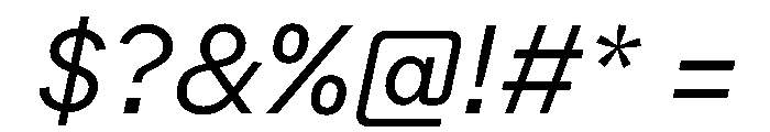 Schflooze Italic Font OTHER CHARS