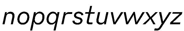Schflooze Italic Font LOWERCASE