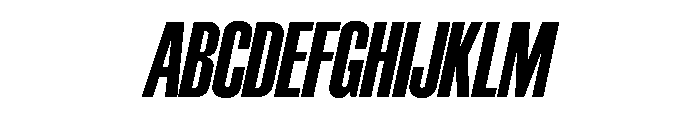 SchmalfetteGrotesk BoldCondensedItalic Instance Font UPPERCASE