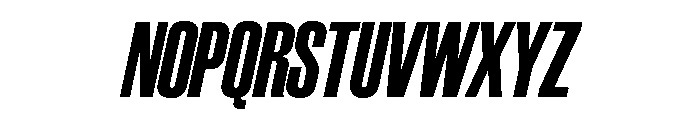 SchmalfetteGrotesk BoldCondensedItalic Instance Font UPPERCASE