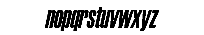 SchmalfetteGrotesk BoldCondensedItalic Instance Font LOWERCASE