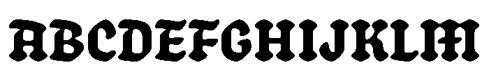 Schmaltzy Medium Instance Font UPPERCASE