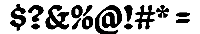 Schmaltzy Regular Instance Font OTHER CHARS