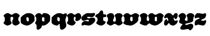 Schmaltzy Ultra Instance Font LOWERCASE