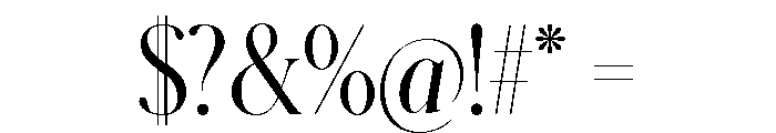 Schnyder Condensed L Light Font OTHER CHARS