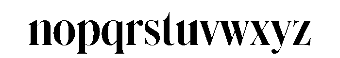 Schnyder Condensed M Bold Font LOWERCASE