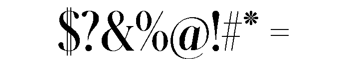 Schnyder Condensed M Demi Font OTHER CHARS