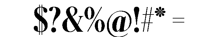 Schnyder Condensed S Bold Font OTHER CHARS