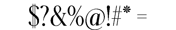 Schnyder Condensed S Light Font OTHER CHARS