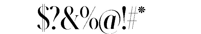 Schnyder Condensed XL Demi Font OTHER CHARS