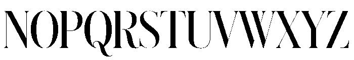 Schnyder Condensed XL Demi Font UPPERCASE