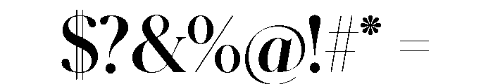 Schnyder L Bold Font OTHER CHARS