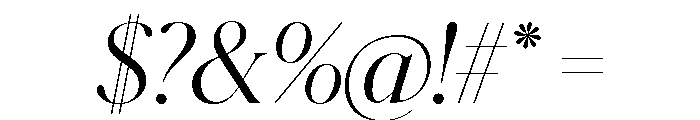 Schnyder L Light Italic Font OTHER CHARS