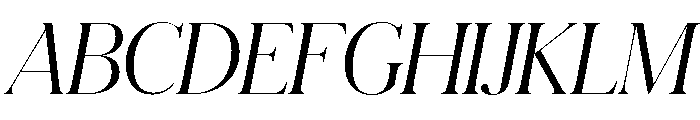 Schnyder L Light Italic Font UPPERCASE