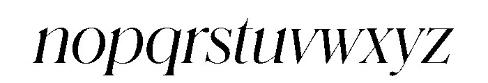Schnyder L Light Italic Font LOWERCASE