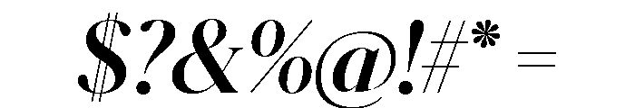 Schnyder M Bold Italic Font OTHER CHARS