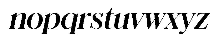 Schnyder M Bold Italic Font LOWERCASE