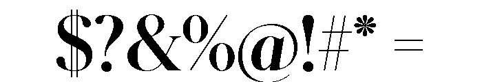 Schnyder M Bold Font OTHER CHARS