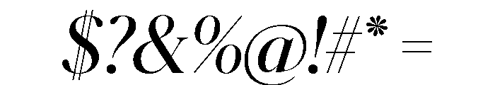 Schnyder M Demi Italic Font OTHER CHARS