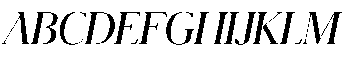 Schnyder M Demi Italic Font UPPERCASE