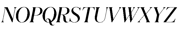 Schnyder M Demi Italic Font UPPERCASE