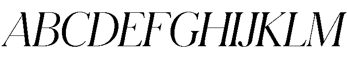 Schnyder M Light Italic Font UPPERCASE
