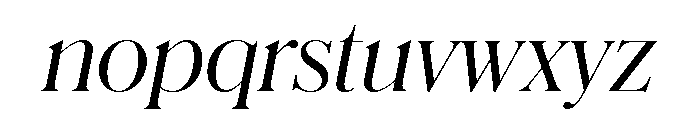 Schnyder M Light Italic Font LOWERCASE
