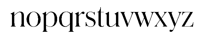 Schnyder M Light Font LOWERCASE