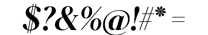 Schnyder S Bold Italic Font OTHER CHARS
