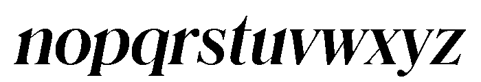 Schnyder S Bold Italic Font LOWERCASE