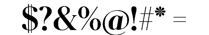 Schnyder S Bold Font OTHER CHARS