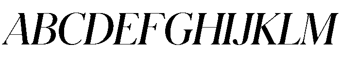 Schnyder S Demi Italic Font UPPERCASE