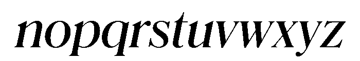 Schnyder S Demi Italic Font LOWERCASE