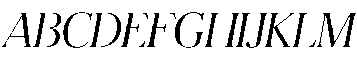 Schnyder S Light Italic Font UPPERCASE