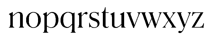 Schnyder S Light Font LOWERCASE