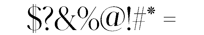 Schnyder Titling L Light Font OTHER CHARS