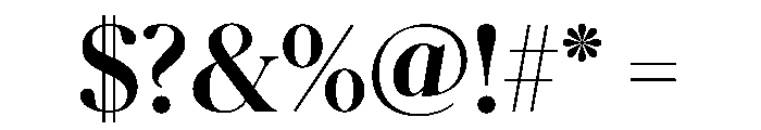Schnyder Titling S Bold Font OTHER CHARS