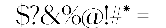 Schnyder Wide L Light Font OTHER CHARS