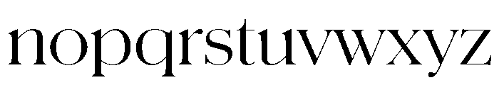 Schnyder Wide M Light Font LOWERCASE