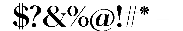 Schnyder Wide S Bold Font OTHER CHARS