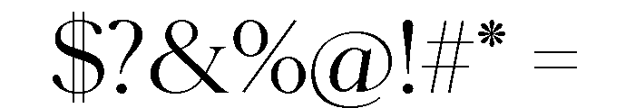 Schnyder Wide S Light Font OTHER CHARS
